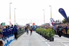 Stanley Biwott and Mo Farah sprint for the finishing line in the mens Morrisons Great North Run. Photo: David T. Hewitson/Sports for All Pics